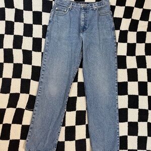 vintage guess classic fit straight leg light wash size 33